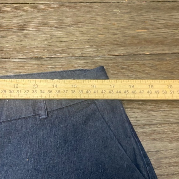 New York and Co Trouser Pants High Waist Straight Leg 10P Navy Blue - Picture 2 of 8